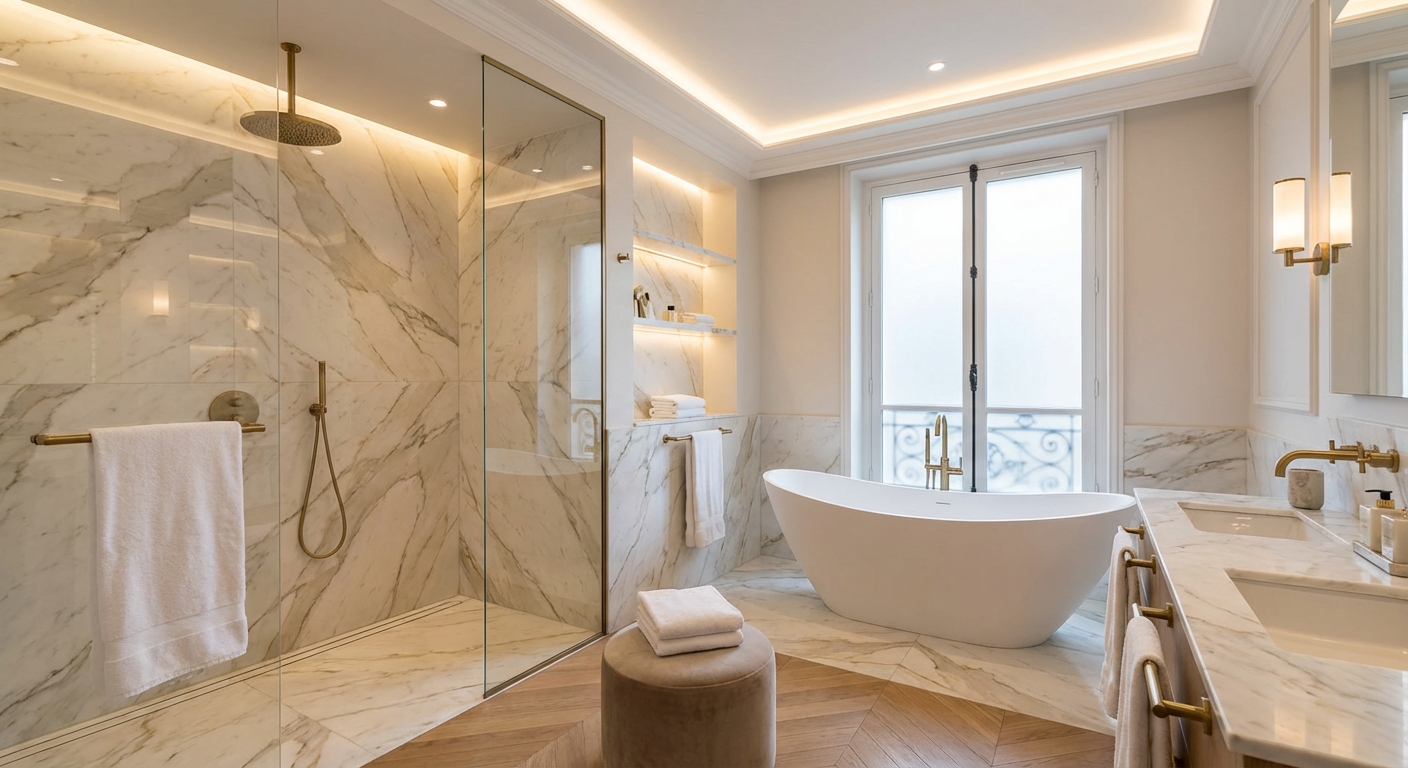 Salle de bain rénovée